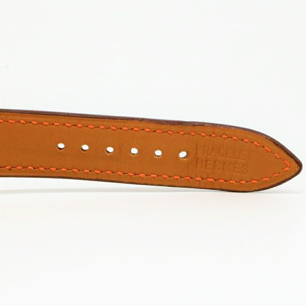 【リユース品】 エルメス HERMES 腕時計 レディースウォッチ Hウォッチ HH1.210 文字盤/ホワイト・ベルト/オレンジ 【お取り寄せ】