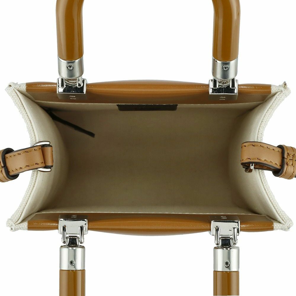 フェンディ FENDI 2WAYバッグ サンシャイン ショッパー 8BS051 ANT7 ブラウン系(F1LG2 BROWN/WHITE) スモール