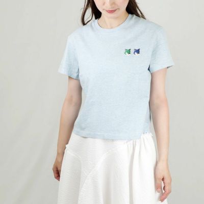 メゾンキツネ MAISON KITSUNE メンズ 半袖Tシャツ DRESSED FOX PATCH