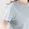 メゾンキツネ MAISON KITSUNE レディースTシャツ ダブル シーズナル フォックスヘッド パッチ KW00106KJ0008 H429 BLUE HAZE MELANGE