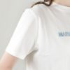 メゾンキツネ MAISON KITSUNE レディースTシャツ メゾン キツネ パリ KW00121KJ0035 P103 OFF WHITE