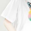 メゾンキツネ MAISON KITSUNE レディースTシャツ シーズナル フォックス KW00134KJ0008 P100 WHITE