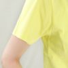 メゾンキツネ MAISON KITSUNE レディースTシャツ ICE CREAM パッチ KW00137KJ0008 P725 LEMON