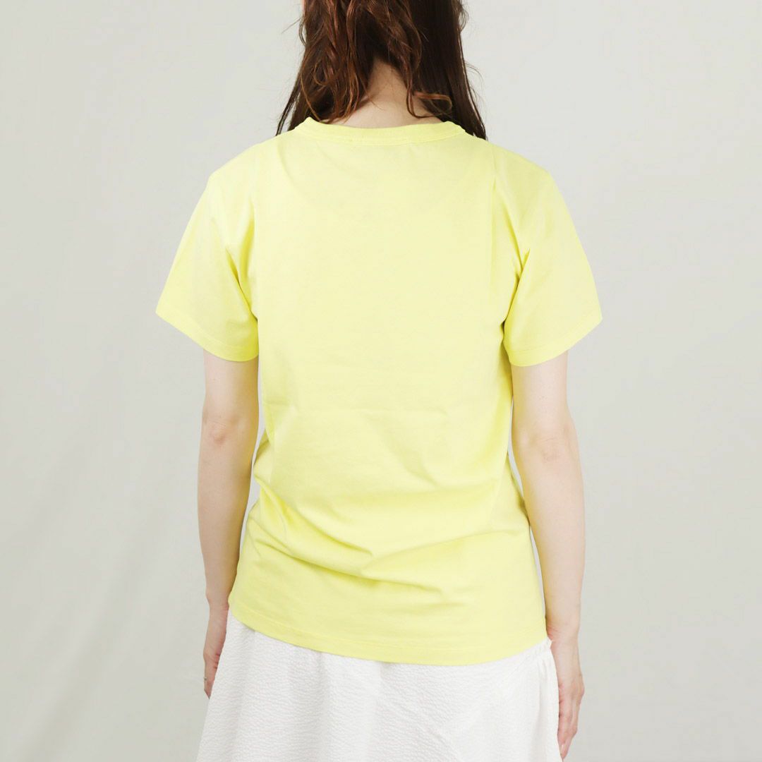 メゾンキツネ MAISON KITSUNE レディースTシャツ ICE CREAM パッチ KW00137KJ0008 P725 LEMON