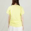 メゾンキツネ MAISON KITSUNE レディースTシャツ ICE CREAM パッチ KW00137KJ0008 P725 LEMON