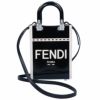 フェンディ FENDI 2WAYバッグ サンシャイン ショッパー 8BS051 ANT7 ブラック(F0H9H BLACK/WHITE) スモール