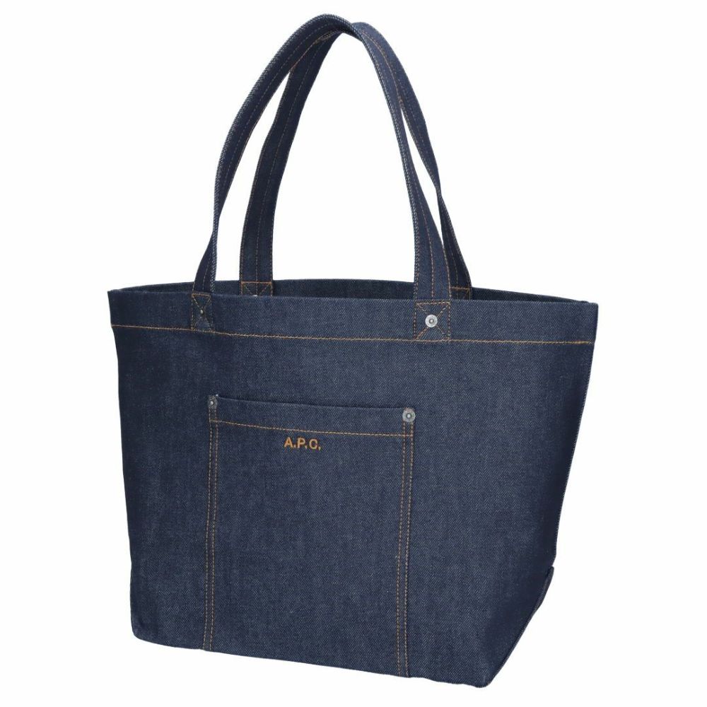 アーペーセー A.P.C. トートバッグ TOTE THAIS COCSX M61832 ブルー系(IAI INDIGO)