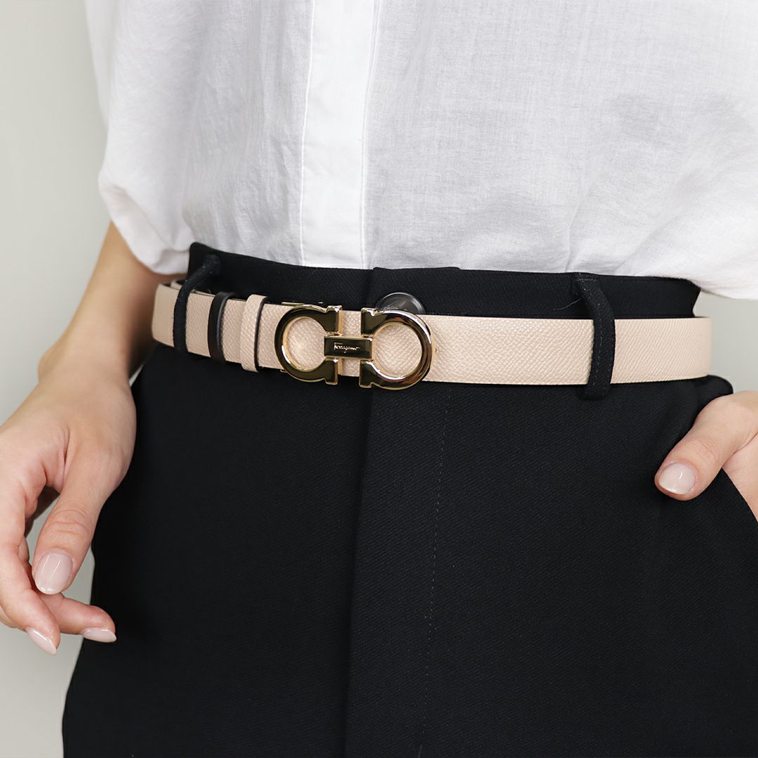 フェラガモ FERRAGAMO レディース ベルト 23A565 674559 100 MACADAMIA 