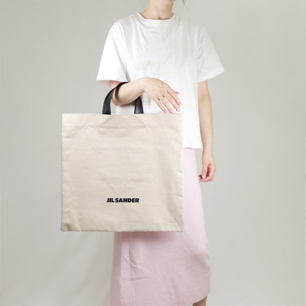 ジルサンダー JIL SANDER トートバッグ BOOK TOTE SQUARE J07WC0024 P4917 280 NATURAL