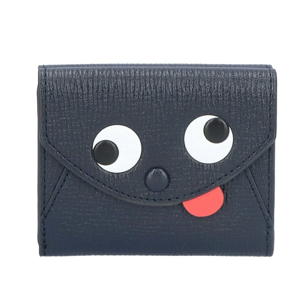 アニヤハインドマーチ ANYA HINDMARCH 折財布 【ZANY MINI】 142816 MARINE ネイビー(MARINE)