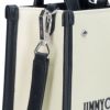 ジミーチュウ JIMMY CHOO 2WAYバッグ MINI N/S TOTE CZM ベージュ系(NATURAL/BLACK/SILVER)