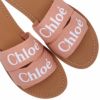 クロエ CHLOE キッズ 靴 フラットミュール サンダル WOODY ウッディ CHC23SB19174 C19174 311 CHOCOLATE BROWN 大人もOK【お取り寄せ】