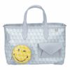 アニヤハインドマーチ ANYA HINDMARCH 2WAYバッグ 181006 グレー系(FROST) スマイル にこちゃん ウインク