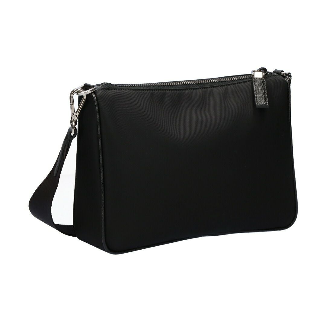 プラダ ショルダーバッグ 【テスートサフィアーノ：TESSUTO＋SAFFIAN】 2VH113 2DMH V XOP ブラック(F0002 NERO) PRADA