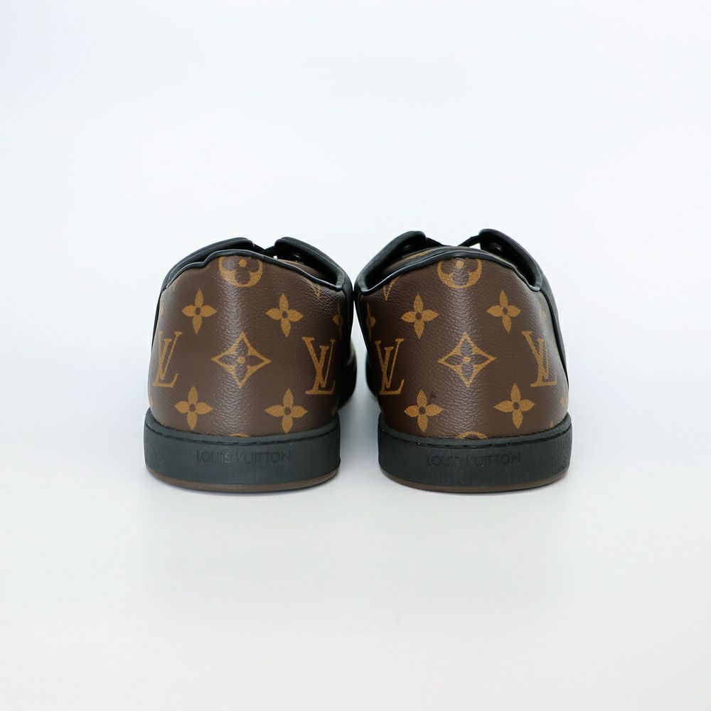 【リユース品】 ルイヴィトン LOUIS VUITTON 靴 スニーカー メンズシューズ モノグラム ローカットスニーカー ブラック 12 【お取り寄せ】