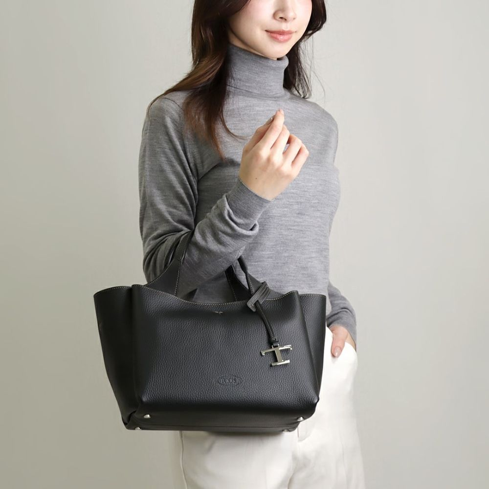 トッズ TOD'S 2WAYバッグ レザーバッグ ミニ MINIサイズ Tタイムレス XBWAPAFL100 QRI ブラック