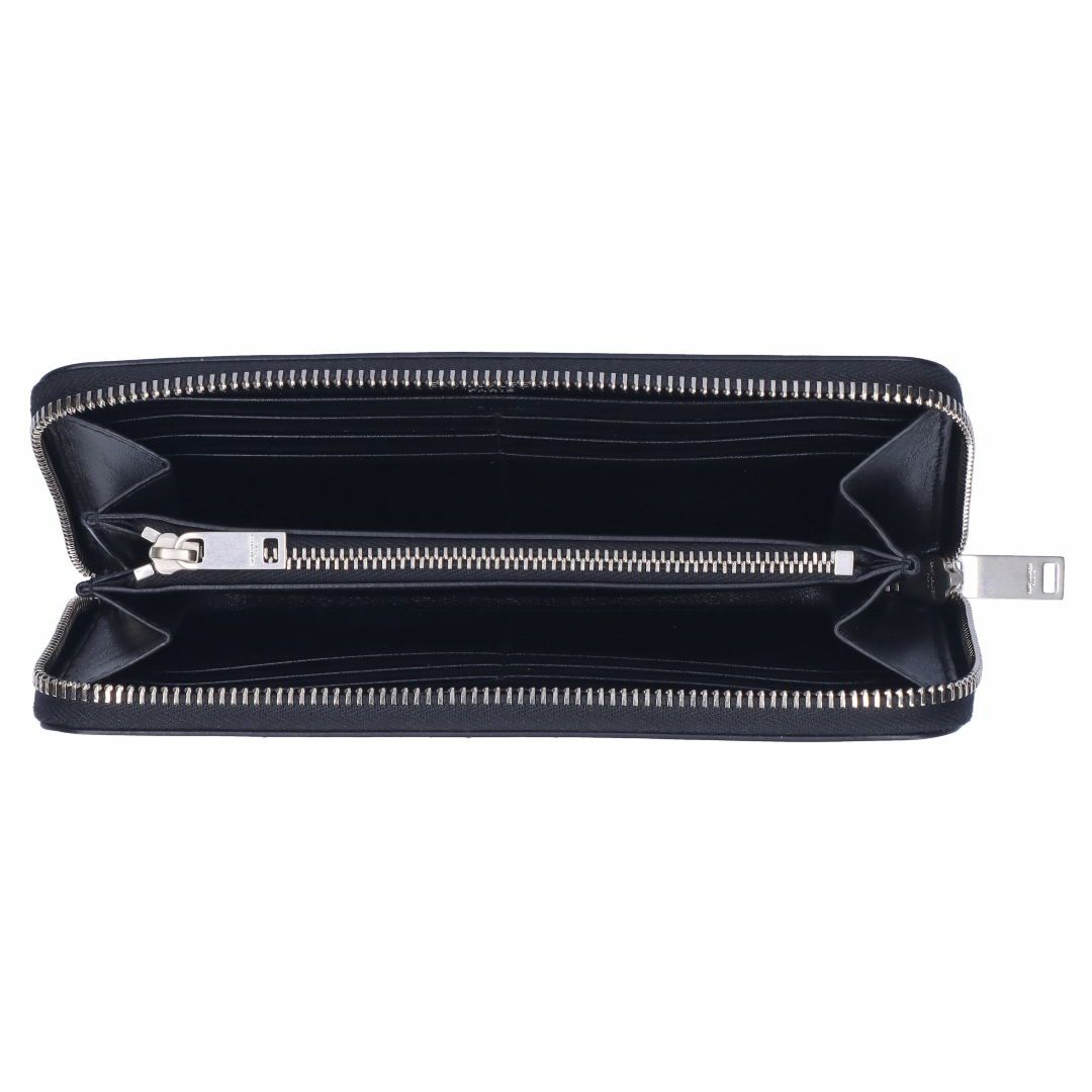 サンローランパリ SAINT LAURENT PARIS 長財布 カサンドラ 617415 0SX0E ブラック