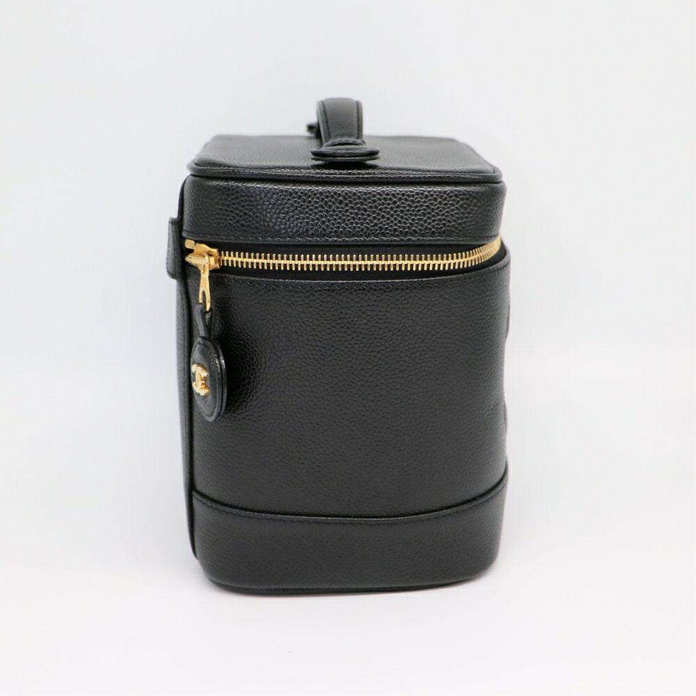 【リユース品】 シャネル CHANEL バッグ ポーチ バニティ A01998 ブラック/ゴールド金具 【お取り寄せ】