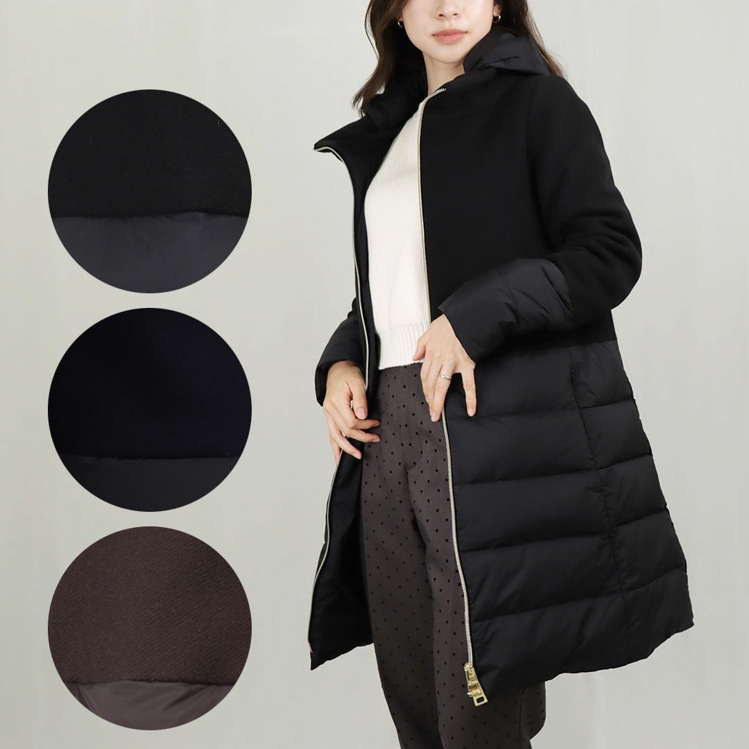 ヘルノ HERNO レディース ダウンコート ウール切替 PI001760D 39601  