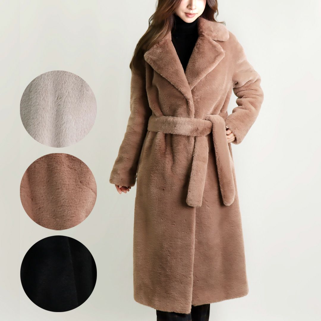 ヘルノ HERNO レディース エコファーロングコート CA0409D 12422  