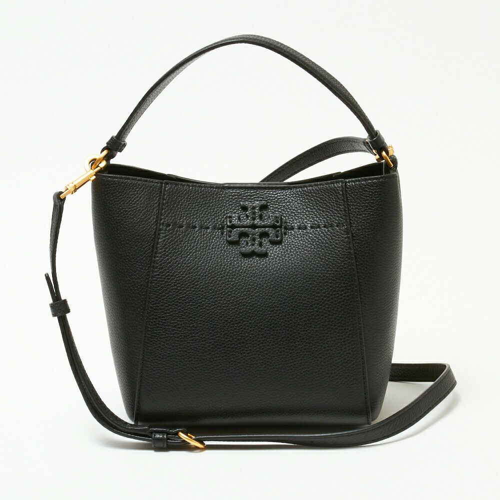 トリーバーチ 2WAYバッグ 【MCGRAW SMALL BUCKET； マクグロー】 74956 ブラック(001 BLACK) TORY BURCH