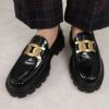 トッズ TOD’S レディース シューズ ローファー GOMMA PESANTE 08J CATENA XXW08J0HL60 SHA ブラック