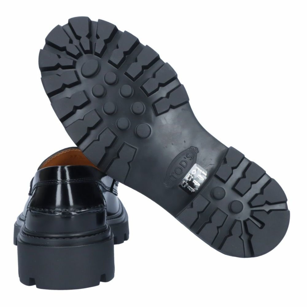 トッズ TOD’S レディース シューズ ローファー GOMMA PESANTE 08J CATENA XXW08J0HL60 SHA ブラック