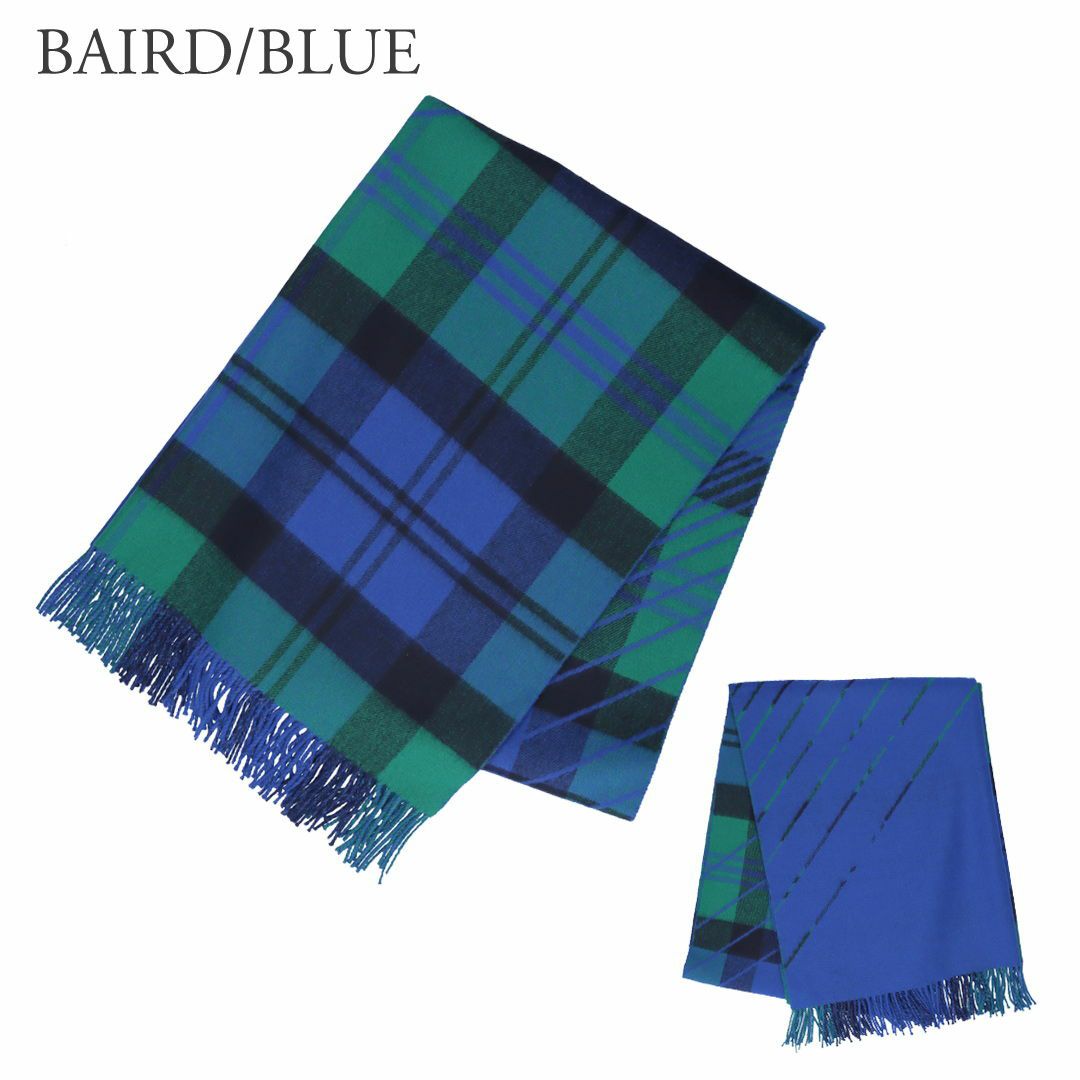 ジョンストンズ JOHNSTONS ストール カシミヤ 大判 190×70cm DIAGONAL TARTAN OMBRE STOLE WA1659