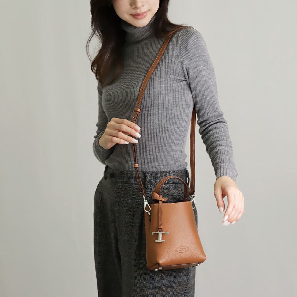 トッズ TOD'S 2WAYバッグ T タイムレス XBWAPAT9000 QRI 9P13 BROWN ...