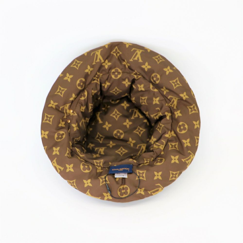 【リユース品】 ルイヴィトン LOUIS VUITTON 帽子 ハット ボブピロー バケットハット M77024 ブラック/ブラウン 【お取り寄せ】