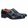 サントーニ SANTONI メンズ ビジネスシューズ DOUBLEMONK ダブルモンク MCCR15006JC6I BUGS OBR ブラック