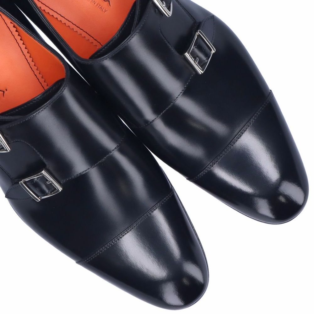 サントーニ SANTONI メンズ ビジネスシューズ DOUBLEMONK ダブルモンク MCCR15006JC6I BUGS OBR ブラック