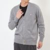 メゾンキツネ MAISON KITSUNE ユニセックス メンズ レディース ウールカーディガン トリコロールフォックス FU00501KT1036 グレー