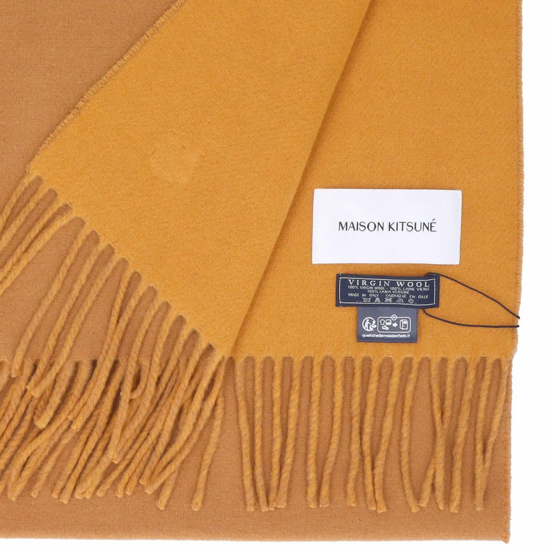メゾンキツネ MAISON KITSUNE マフラー FOX HEAD PATCH SCARF LM06201 LW06201 WA0018