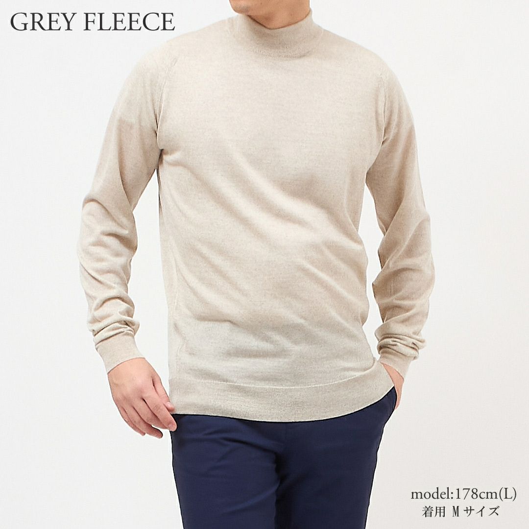 ジョンスメドレー JOHN SMEDLEY メンズ モックネックセーター HARCOURT ハーコート ニット 30ゲージ エクストラファインメリノウール