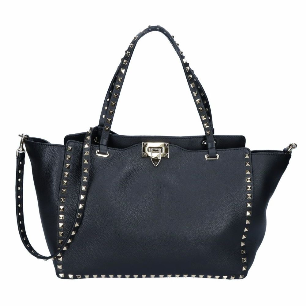 ヴァレンティノ VALENTINO 2WAYバッグ ロックスタッズ ミディアム 3W2B0970VSN 0NO ブラック