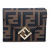 【期間限定価格】フェンディ FENDI 折財布 三つ折り財布 FFダイヤモンド 8M0480 ADYM ブラウン