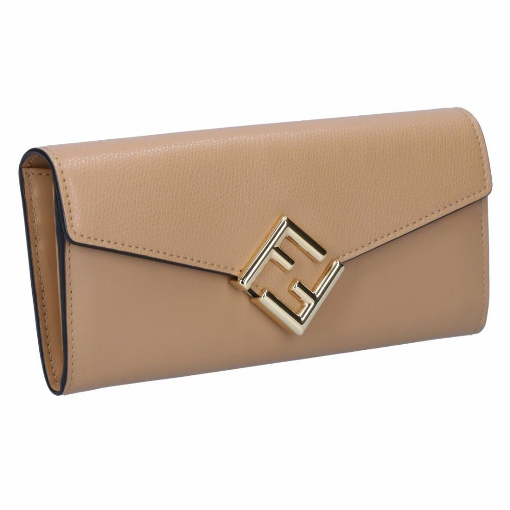 予約あり FENDI 長財布 ベージュ レザー #E204 【SALE／73%OFF】 - 小物