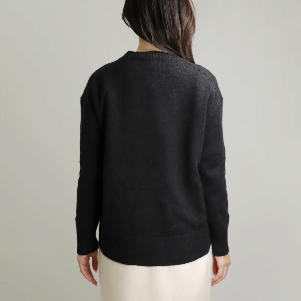 エス マックスマーラ S MAX MARA レディース ニット セーター クルーネック IRLANDA グレー