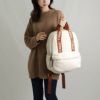 【期間限定価格】クロエ CHLOE リュックサック バックパック キッズ kids C10322 148 IVORY ホワイト ロゴリュック