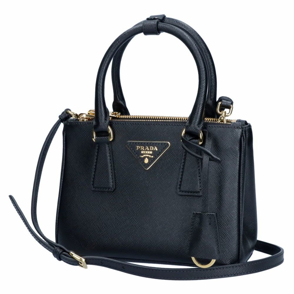 プラダ PRADA 2WAYバッグ SAFFIANO LUX ガレリア ミニ 1BA906 NZV EOM ブラック