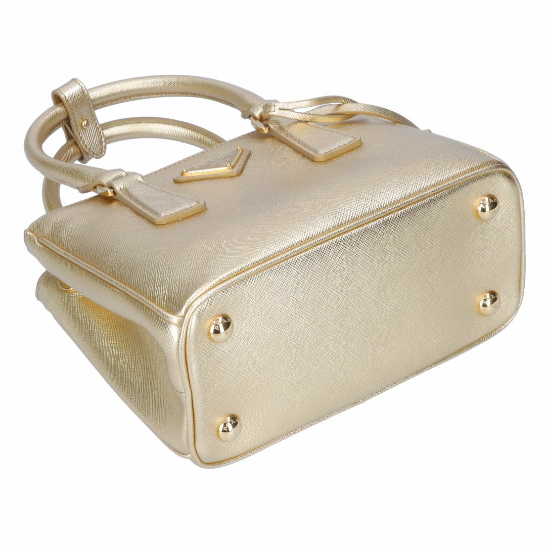 プラダ PRADA 2WAYバッグ SAFFIANO LUX ガレリア ミニ 1BA906 NZV EOJ ゴールド