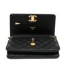 【リユース品】 シャネル CHANEL バッグ ショルダーバッグ チェーンウォレット AP3580 ブラック/ゴールド金具 【お取り寄せ】