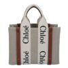 クロエ CHLOE 2WAYバッグ WODDY スモールトートバッグ CHC22AS397 I26 ベージュ系(90U WHITE/BROWN)