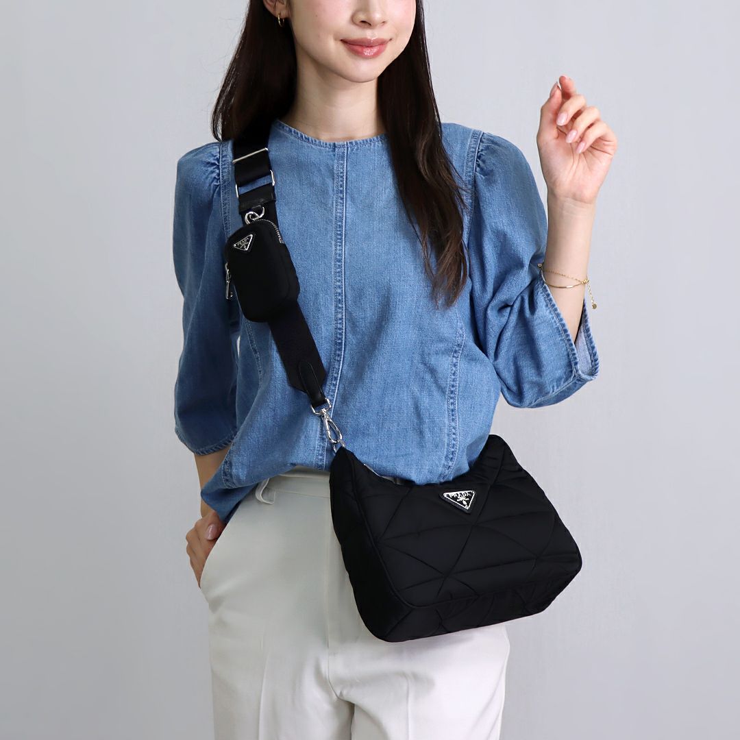 プラダ PRADA ショルダーバッグ 1BC151 RDJN B9O ブラック(F0002 NERO)