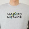 メゾンキツネ MAISON KITSUNE メンズ トレーナー スウェット FLOWERS COMFORT SWEATSHIRT LM00308KM0307 グレー