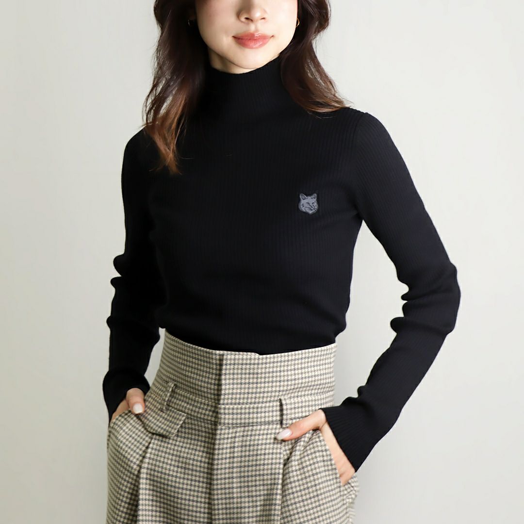 メゾンキツネ MAISON KITSUNE レディース ニット ボールドファックス 