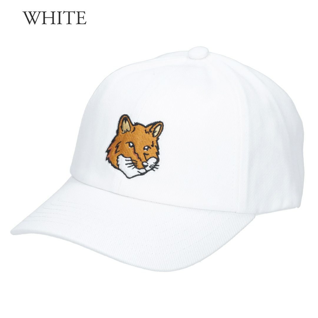 メゾンキツネ MAISON KITSUNE キャップ 帽子 LARGE FOX HEAD EMBROIDERY ラージフォックスヘッドエンブロイダリー LM06103 WW0087