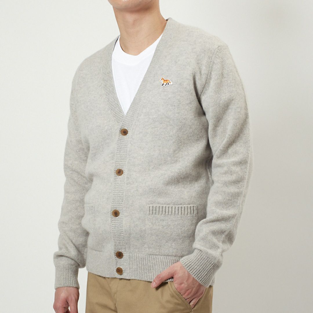 メゾンキツネ MAISON KITSUNE メンズ カーディガン ベイビーフォックス 