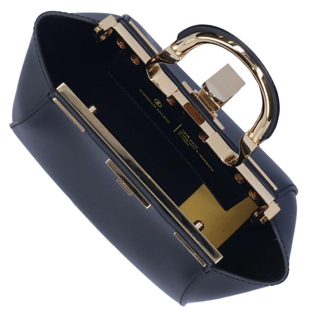 ザンケッティ ZANCHETTI 2WAYバッグ AMLETO MINI アムレットミニ AMMI718 ブラック